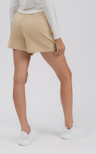Cozy High-Rise Comfort Short - Almond Buff