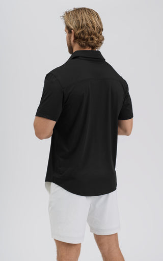 SA Active Button-Up Shirt - Black