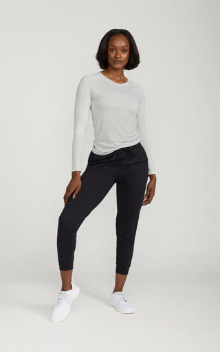 Women's Long Sleeve Lux-Tech Shirt in Lunar Gray