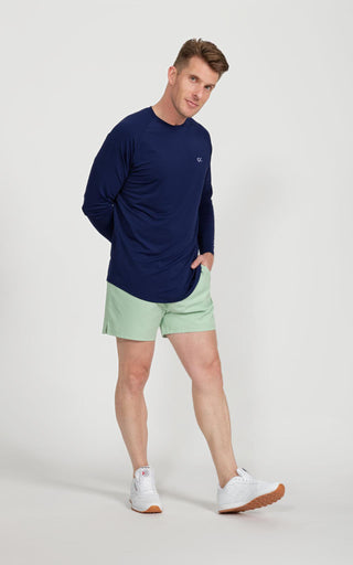Crossover Swim Short  (With Liner) - Cameo Green
