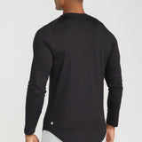 Men's Long Sleeve Lux-Tech Shirt in Black
