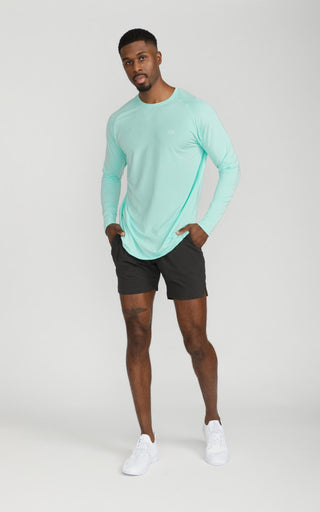 Long Sleeve Performance Cooling Shirt UPF 50 in Beach Glass