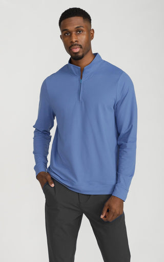Swift-Tech Quarter Zip Jacket in Bijou Blue
