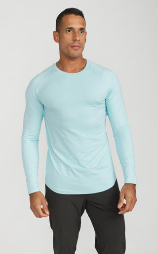 Men's Long Sleeve Lux-Tech Shirt in Sea Angel