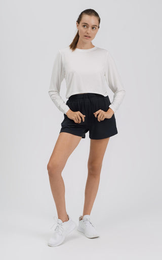 Cozy High-Rise Comfort Short - Black