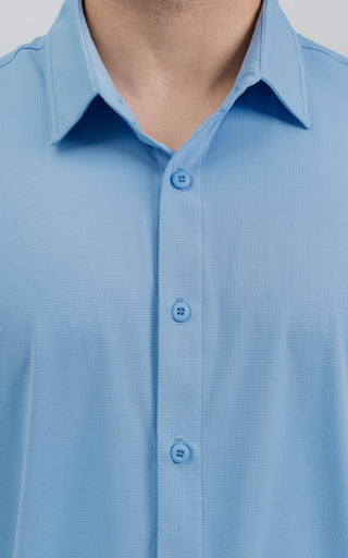 SA Active Button-Up Shirt - Serenity