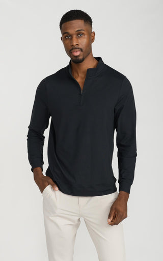 Swift-Tech Quarter Zip Jacket in Black
