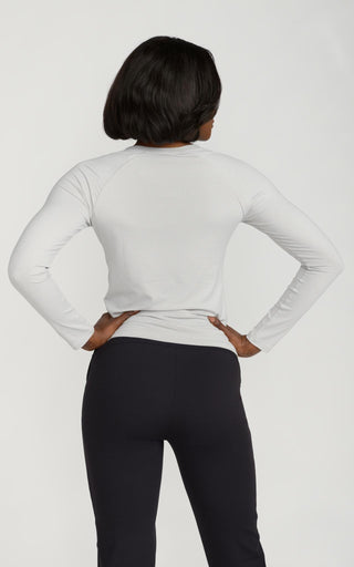 Women's Long Sleeve Lux-Tech Shirt in Lunar Gray
