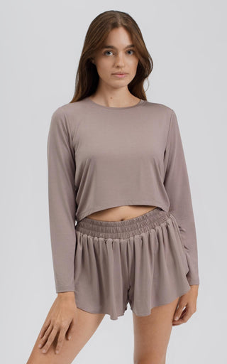 Luv Crop Long Sleeve - Etherea
