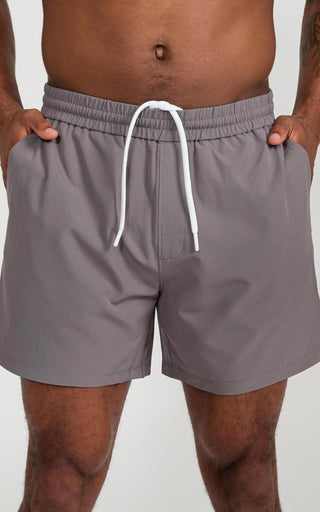 Crossover Swim Short (With Liner) - Gray