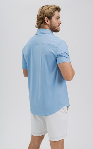 SA Active Button-Up Shirt - Serenity