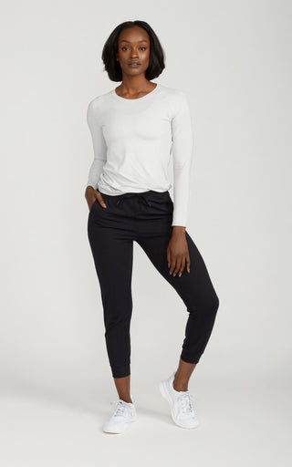 Women's Long Sleeve Lux-Tech Shirt in White
