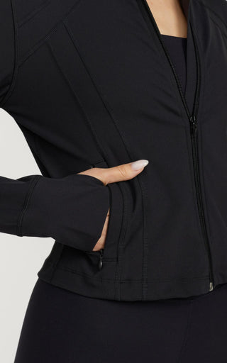 SA Cropped Contour Jacket in Black
