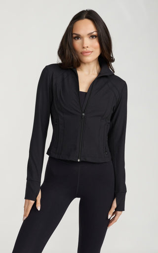 SA Cropped Contour Jacket in Black
