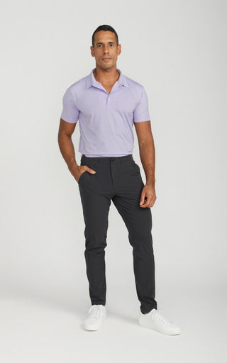Men's Cooling Performance Golf Polo Shirt Purple