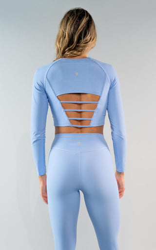 Long Sleeve Desire Crop in Serenity