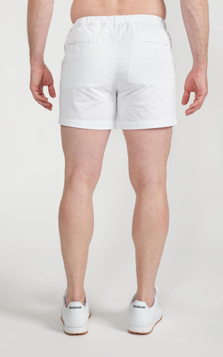 Casual Stretch Short 5” in White