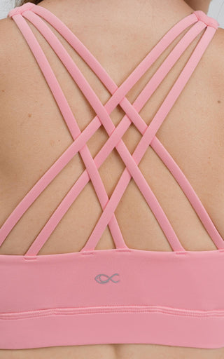 Beyond V2 Sports Bra in Flamingo Pink