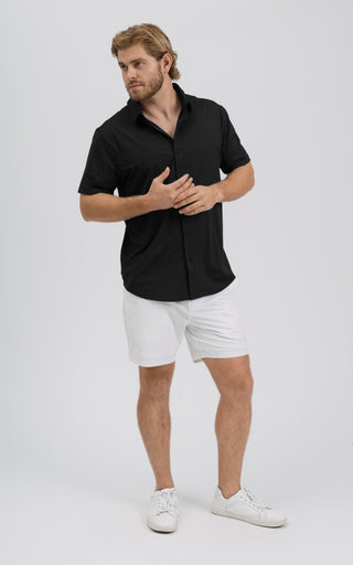 SA Active Button-Up Shirt - Black