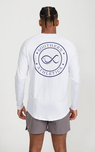 Long Sleeve Performance Cooling Shirt UPF 50 in White