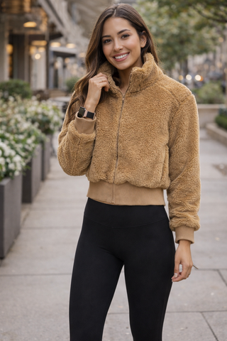 Sherpa Jacket - Teddy Bear