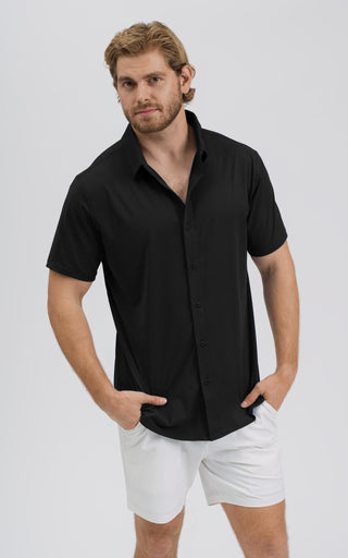 SA Active Button-Up Shirt - Black