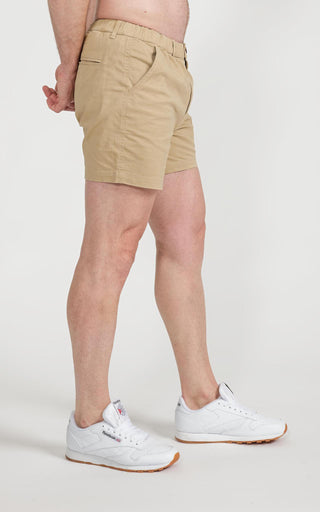 Casual Stretch Short 5” in Khaki