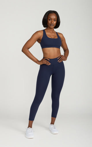 Elan Sports Bra in Navy