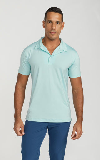 Men's Cooling Performance Golf Polo Shirt Teal