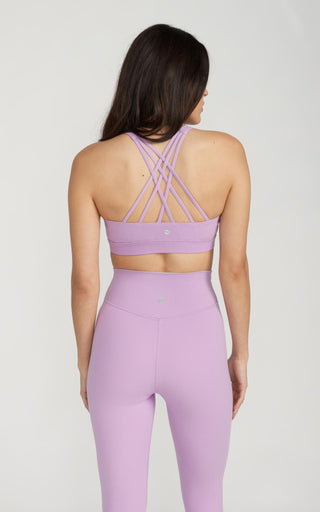 Beyond V2 Sports Bra in Crocus Petal