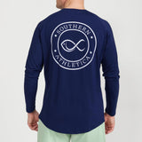 Long Sleeve Performance Cooling Shirt UPF 50 in Navy
