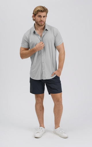 SA Active Button-Up Shirt - Harbor Mist