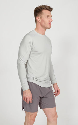 Long Sleeve Performance Cooling Shirt UPF 50 in Glacier Gray