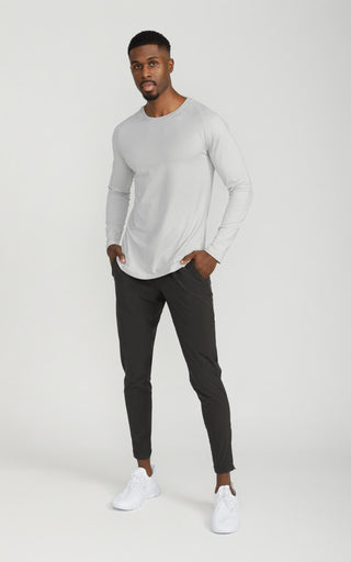 Men's Long Sleeve Lux-Tech Shirt in Lunar Rock