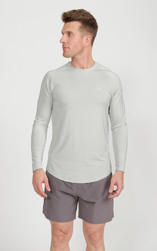 Long Sleeve Performance Cooling Shirt UPF 50 in Glacier Gray