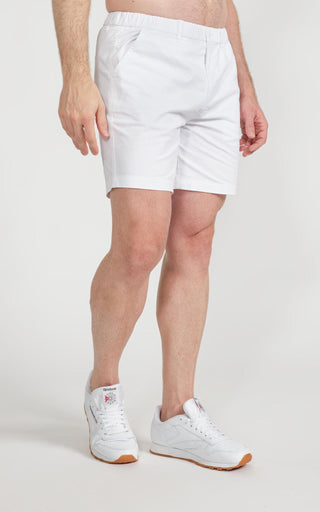 Casual Stretch Short 7” in White