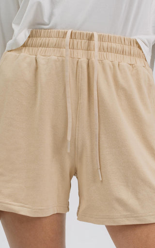 Cozy High-Rise Comfort Short - Almond Buff