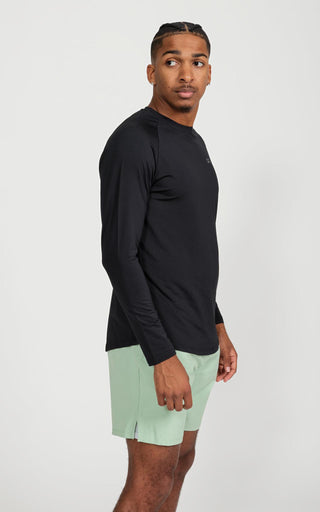 Long Sleeve Performance Cooling Shirt UPF 50 in Black