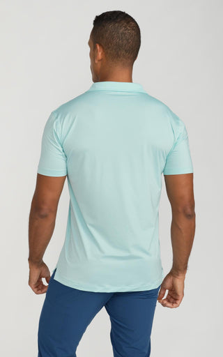 Men's Cooling Performance Golf Polo Shirt Teal