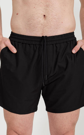 Crossover Swim Short (With Liner) - Black