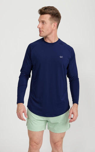 Long Sleeve Performance Cooling Shirt UPF 50 in Navy