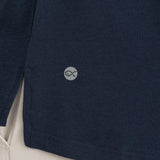 Men's Long Sleeve Pima Split-Hem Tee in Navy