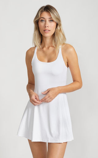 On The Go Dress in White