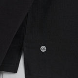 Men's Long Sleeve Pima Split-Hem Tee in Black