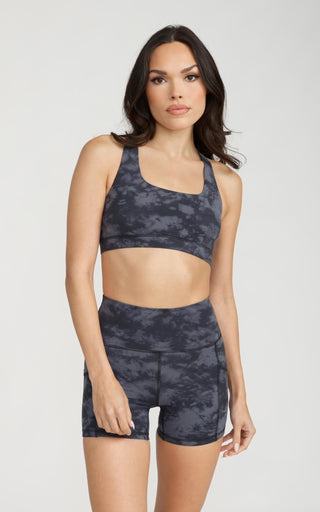 Elan Sports Bra in Tie Dye