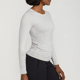 Women's Long Sleeve Lux-Tech Shirt in Lunar Gray