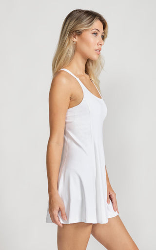 On The Go Dress in White