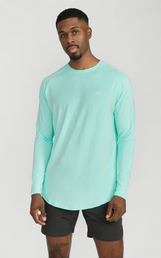 Long Sleeve Performance Cooling Shirt UPF 50 in Beach Glass