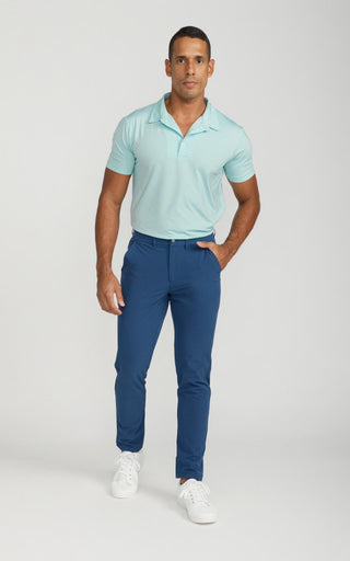 Men's Cooling Performance Golf Polo Shirt Teal