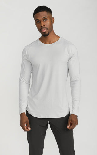 Men's Long Sleeve Lux-Tech Shirt in Lunar Rock